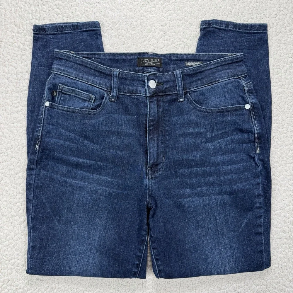Judy Blue Skinny Jeans Women's 14W (31x27.5) Stretch Modern Minimalist‎  Boho